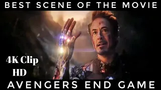 I Am Iron Man Snap Scene 4K Clip HD - AVENGERS 4: Endgame (2019)