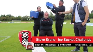 Rotherham United - Steve Evans takes the Ice Bucket Challenge