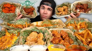 WINGSTOP BONELESS WINGS MUKBANG CHEESY VOODOO FRIES Chicken Tenders +