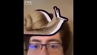 man turns into snail