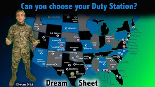 CAN YOU CHOOSE YOUR DUTY STATION? | AIR FORCE DREAM SHEET
