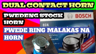 TUTORIAL : DUAL CONTACT HORN / PWEDE STOCK NA BUSINA PWEDE RING MALAKAS NA BUSINA