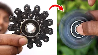 How to make spinner fidget using cycle chain & bearing in hindi