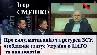 Про силу, мотивацію та ресурси української армії, особливий статус України в НАТО та дипломатію