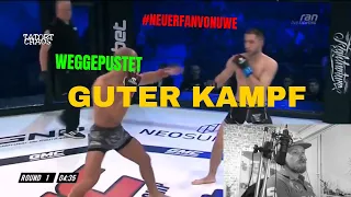 LIVE REACTION, Ich reagiere auf den ersten MMA Kampf von Flying Uwe / TATORT CHAOS MIT K-OZ