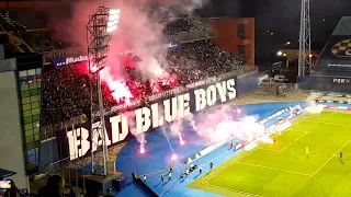 AMAZING BAD BLUE BOYS PYRO SHOW! - DINAMO ZAGREB FANS