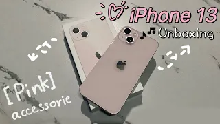 Unboxing IPHONE 13 PINK 2023 Test Camera | Accessories etc.