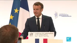 French president Emmanuel Macron lays out France’s foreign policy priorities