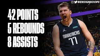 Luka Doncic 42 Points, 8 Assists vs Golden State Warriors | 2022 Western Conference Finals Game 2