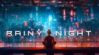 Rainy Night in Night City Cyberpunk Ambiance for the Ultimate Chill Study Mix