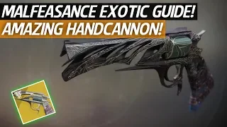 Destiny 2 Forsaken - How To Obtain The Malfeasance Exotic Hand Cannon! (Quest Steps)