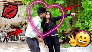 [part-3] Secretly Kissing 💋 On Girl Cheeks | Shocking Reaction | Deepu Gupta prankstar 💓❤️