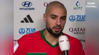 Sofyan Amrabat Gets Emotional And Cries During Post Match Interview After Morocco Beat Spain.