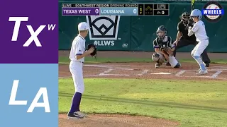 Texas West vs Louisiana | LLWS Southwest Region Opening Round | 2022 Little League World Series