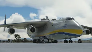 Flying the Antonov 225 from Edwards AFB to Point Mugu NAS in Microsoft Flight Simulator