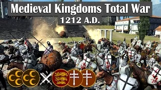 Crusader Siege - Medieval Kingdoms Total War 1212AD (2v3 Online Siege Battle #8)