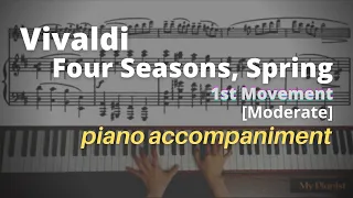 Vivaldi - The Four Seasons "Spring," 1st Mov: Piano Accompaniment [Moderate]