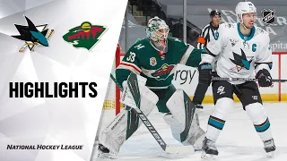 Sharks @ Wild 4/16/21 | NHL Highlights