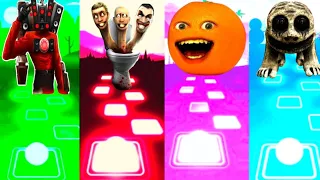 Skibidi Speaker Man 🆚 Skibidi Toilet 🆚 Annoying Orange 🆚 Zoonomaly 🎶 Who is Best?