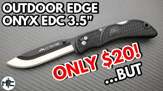 Outdoor Edge 3.5" Onyx EDC Folding Knife - Overview and Review