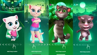 Talking Tom Vs Talking Angela - Tiles Hop EDM Rush