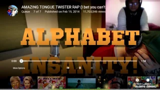 "AMAZING TONGUE TWISTER RAP (I bet you can't say this!!!!)" Reaction