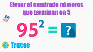 Elevar al cuadrado números que terminan en 5 | Truco | #Shorts