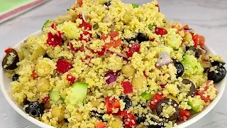 Easiest Mediterranean Couscous Salad RECIPE EVER