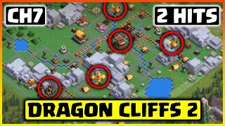 Dragon Cliffs Level 2 Attack Strategy in 2 Attacks | Dragon Cliff Level 2 Attack | (Clash of Clans)