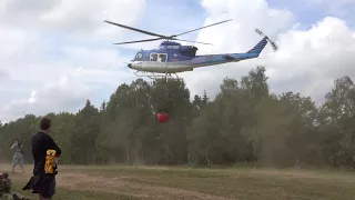 Bell 412 landing, 2017.