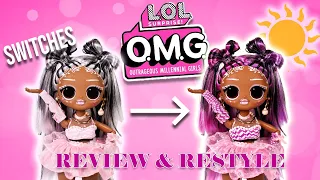 2 Dolls in 1??? Lol OMG Sunshine Makeover Switches Review & Restyle @LOLSurprise