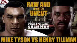 Mike Tyson vs Henry Tillman ★ Tyson Raw And [Mostly] Uncut ★ Full Fight Night Champion Simulation