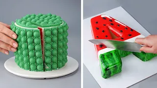 #2 So Tasty Watermelon Cake Tutorials | Easy Dessert Recipes | Beautiful Cake Decorating Ideas