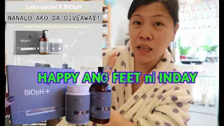 HAPPY ANG FEET NI INDAY | PINAY in 🇸🇪 | BIOPH+ FOOT KIT NAPANALUNAN KO SA GIVEAWAY