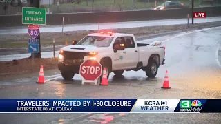 I-80 closed for third night in a row amid snowstorm, Caltrans says broken equipment making it dif...