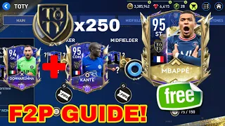 COMPLETE UTOTY F2P GUIDE IN FIFA MOBILE 22! | 95 MBAPPE FOR FREE?!