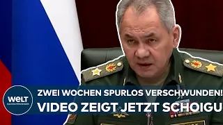 UKRAINE-KRIEG: Zwei Wochen spurlos verschwunden! Russland zeigt Video mit Verteidigungsminister