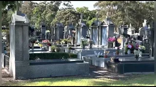 Fawkner graveyard Melbourne, Australia