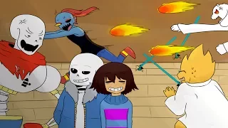 Frisk and Chara's Story Part 1 ( Undertale Comic Dub )