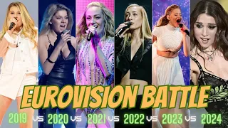 Eurovision Battle - 2019 vs 2020 vs 2021 vs 2022 vs 2023 vs 2024