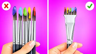 WHOA! GENIUS DRAWING HACKS 🎨 || Painting ideas that you can easily repeat!