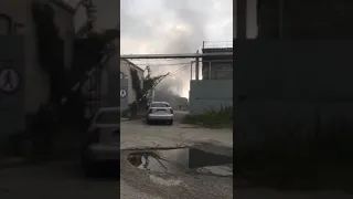 Пожар в районе автовокзала   2.10. 2018 г.  - "Индустриалка"