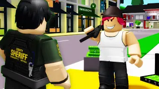 I Became A POLICE OFFICER in Roblox Brookhaven RP!