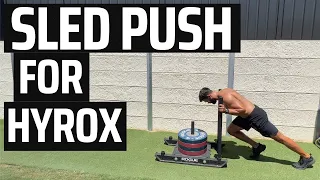 Sled Push for HYROX - A Biomechanical Breadkown To HELP Lower Your Effort & Time!