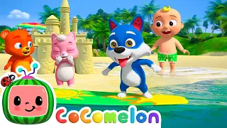 How to have Fun at the Beach | CoComelon Animal Time - Learning with Animals | Summer Songs for Kids