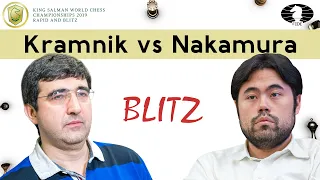 Incredible save by Hikaru Nakamura against Vladimir Kramnik | World Blitz Championship 2019 |