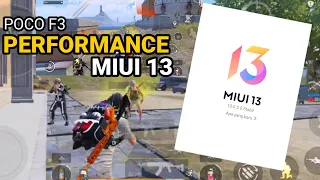 POCO F3 TEST PERFORMANCE MIUI 13 || PUBG MOBILE