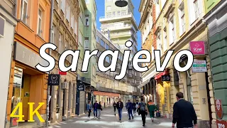 Sarajevo Bosnia and Herzegovina 🇧🇦 4K Walking Tour - April 2024