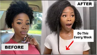 I DID THESE 5 SIMPLE THINGS AND NOW MY HAIR WON'T STOP GROWING 😱. FULL WASH DAY + TIPS TO GROW HAIR