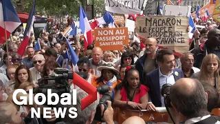 COVID-19: Thousands stage Paris protest against Macron's health pass